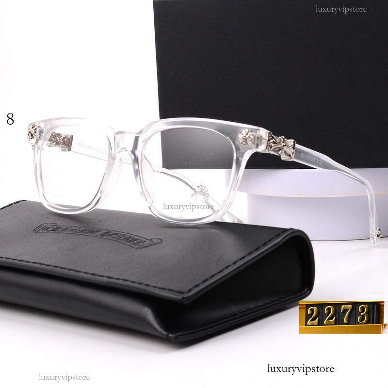Luxury Vintage Sunglasses for Women Men Designer Oval Frame UV400 2273 black frame transparent glasses frame, new ins retro style, unisex eyeglass f