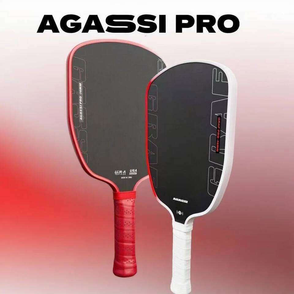 Agassi Pro IV 16mm Paddle GEN 4 TFP Foam Core T700 Carbon Fiber Pickleball Rackets Increases Spin & Control 26L0514