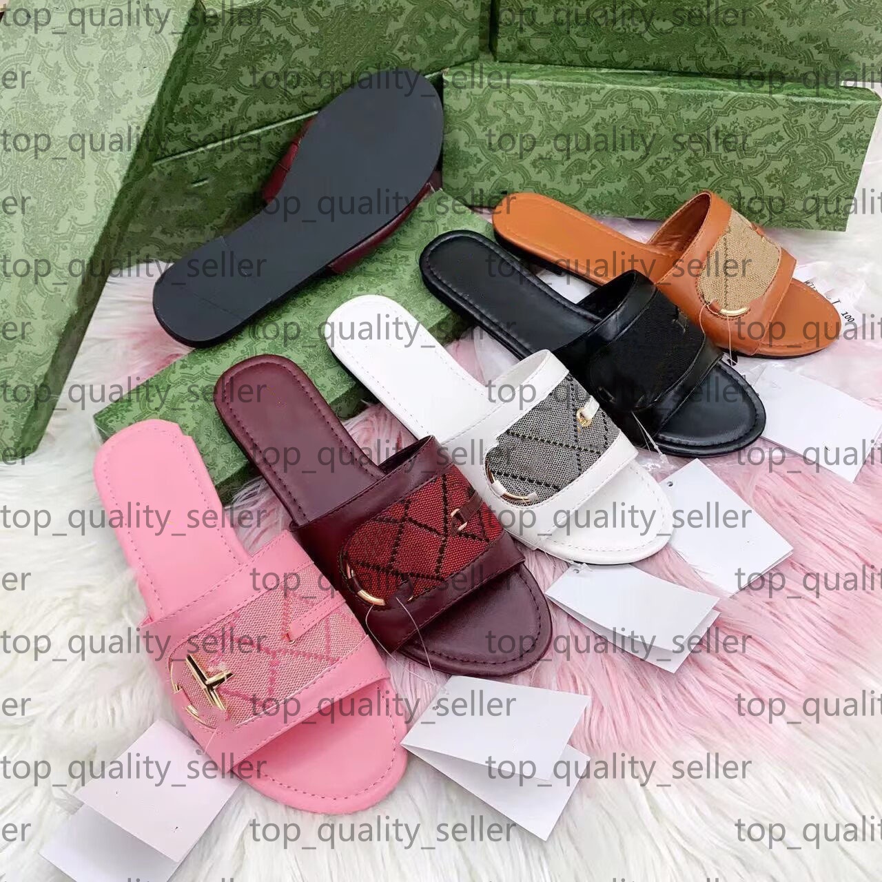2026 with box designer men women Casual Sandals with Leather and Metal Horsebit Detail Flat mens womens Slippers for Couples on the Beach