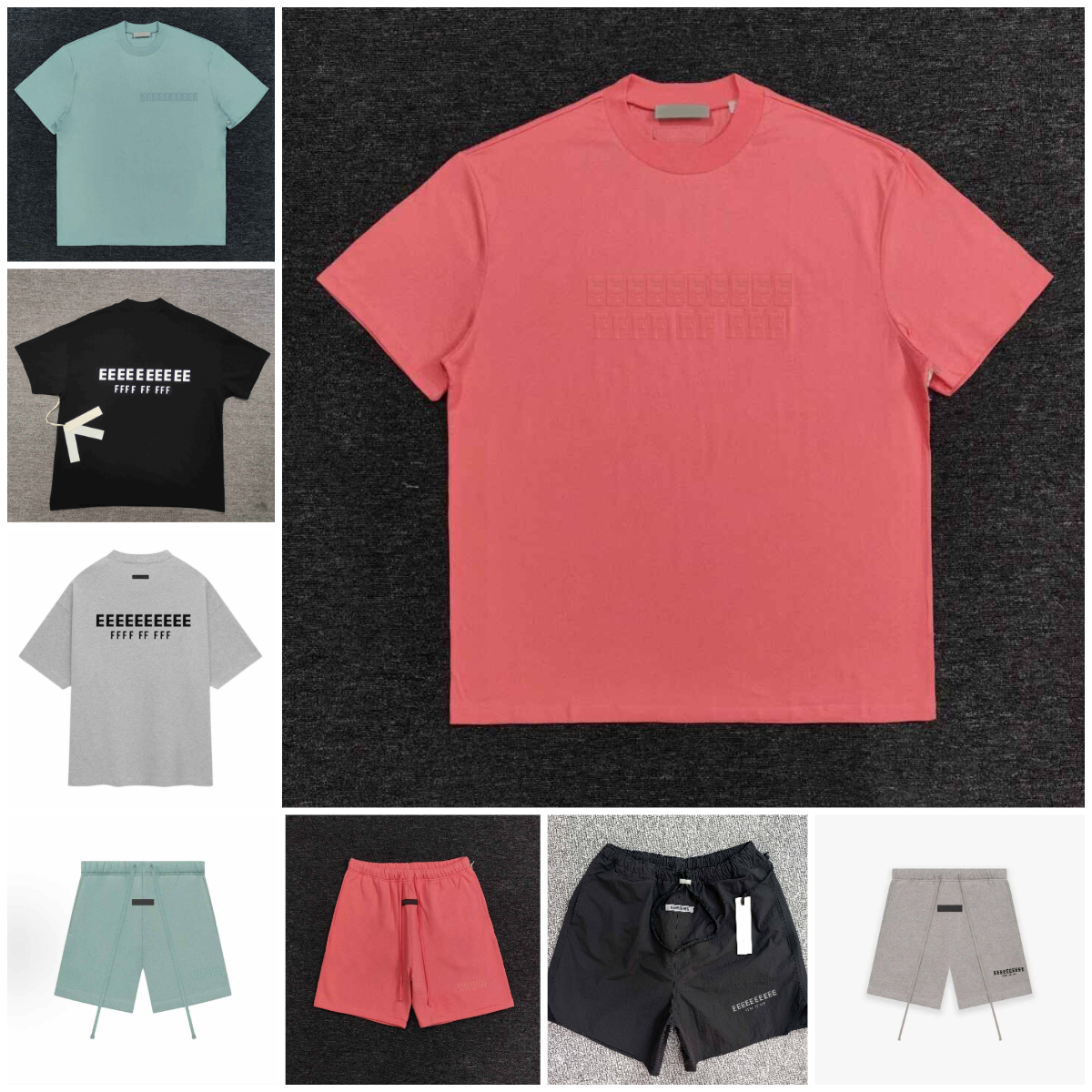 Designer Men Pure Cotton essentials shirt Solid Color Basic Simple Style Daily Wear Street Trend Short Sleeve Outfit