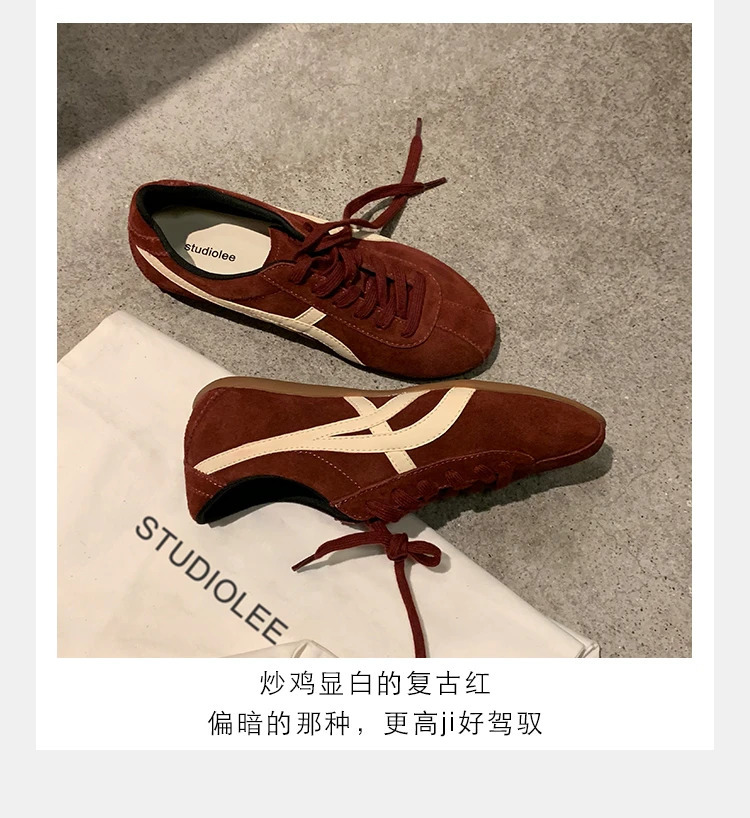 Sneakers Fashion Lace Up Womens Flat Shoes with Frosted Fine Stripe Pattern ner Vulcanized women shoes 260514BJ