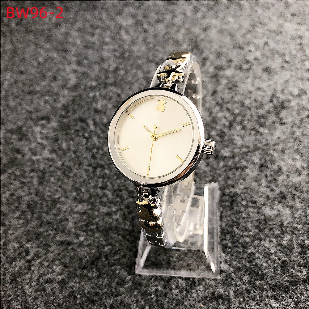 Hot Women Men Silver Rose Gold Stainless Steel Bear Span Electronic Watch Letter Love Star Color Zircon Cartoon Animal Bracelets Pulsera Span Jew-image-1106190709