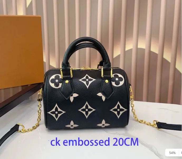 Luxury Handbag 2026 Hot Sale New Korean Versatile Retro Print Boston Pillow Bag One Shoulder Crossbody Bag Totes