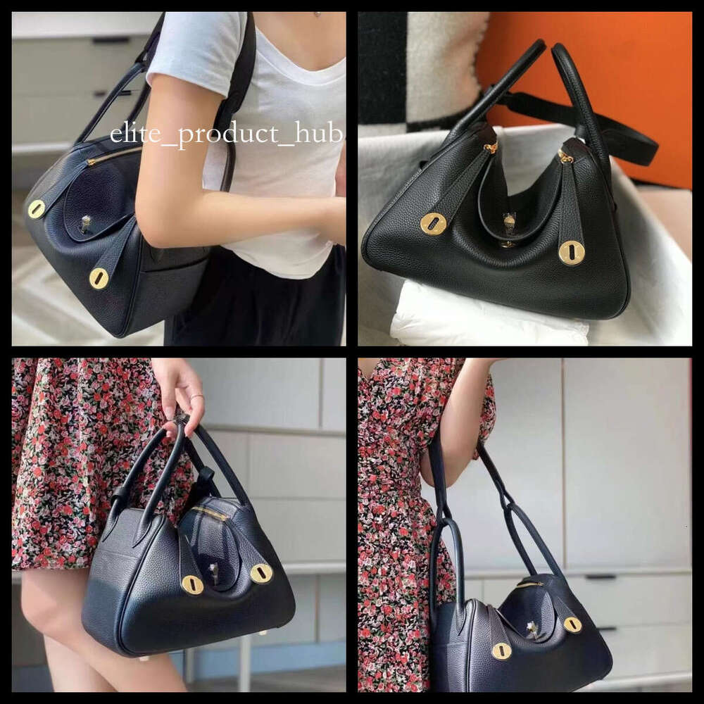 Luxury Designer Grade Mirror Quality Totes Women's Leather Handbag Shoulder Purse Top Craft All TOGO Handbags Size 26Cm 30Cm 19Cm H BAG Lindy M