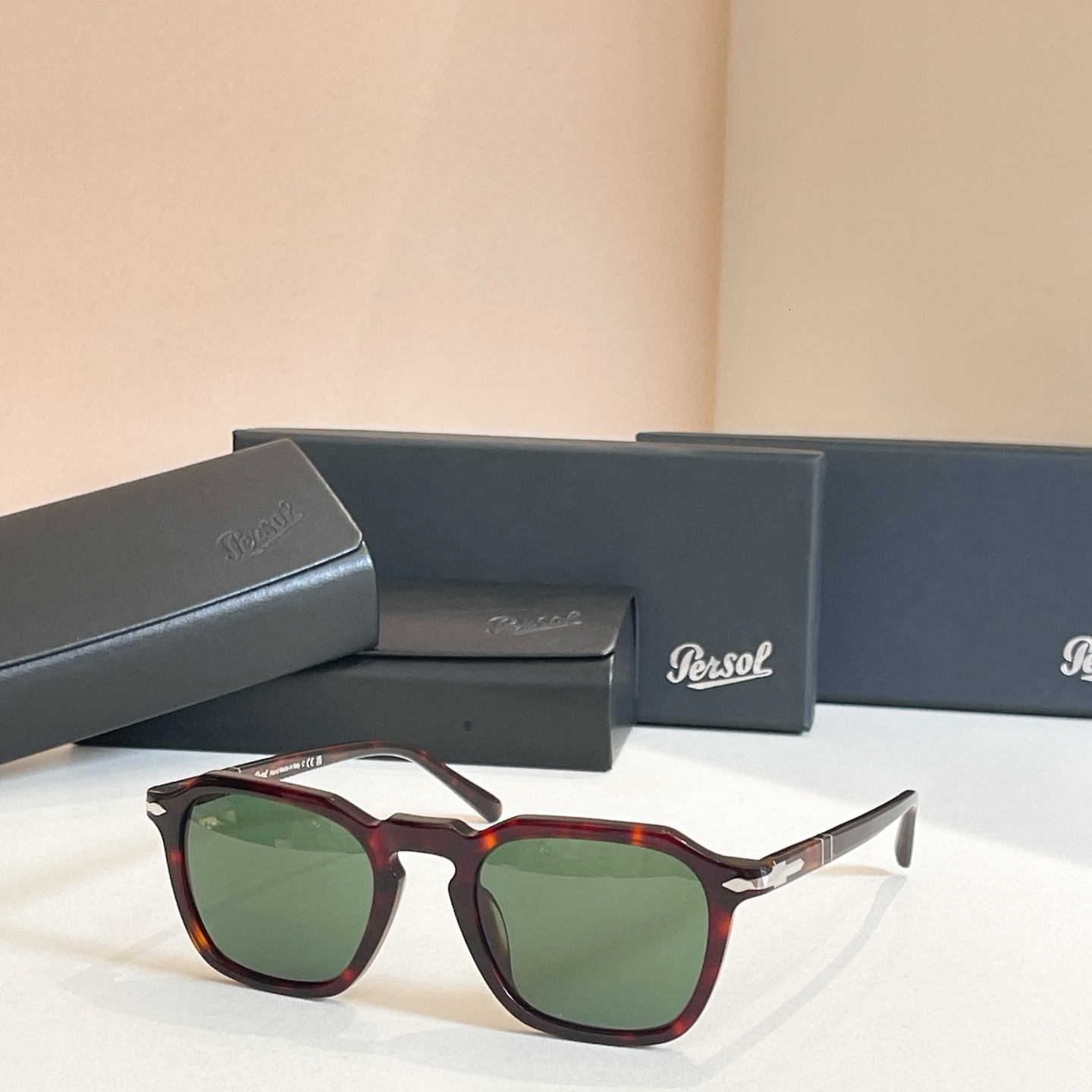 Luxury Fashion Persol PO3292V Hexagonal Sunglasses Top Version 2026 New Unisex Acetate Frame UV Protection Casual Daily Outdoor Driving Eyewear c33