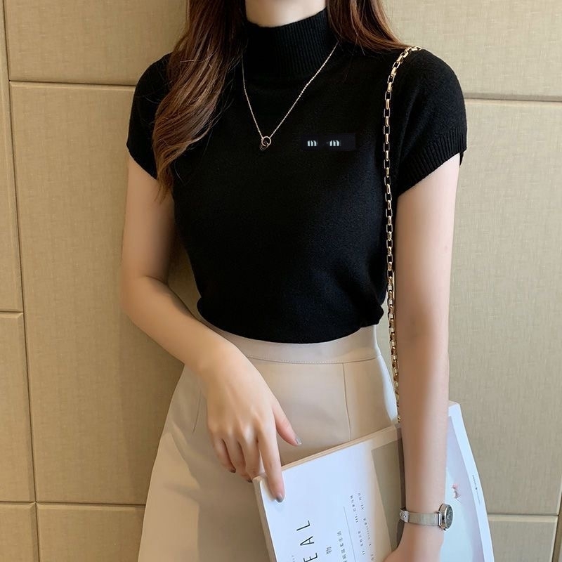 Womens tops Tees designer tank top designer t shirt fashion embroidery Knits Knitted sleeveless womens knitted cotton knitted Cardigan Sweater Pullo