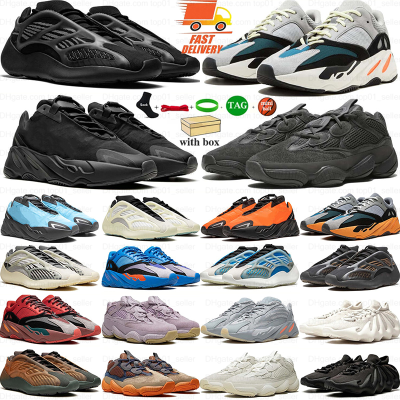 Avec boîte Baskets de créateurs pour hommes Chaussures de course Utilitaire Noir Granite Os Blanc Crème Enflame Sel Brun Argile Taupe Lumière Hom