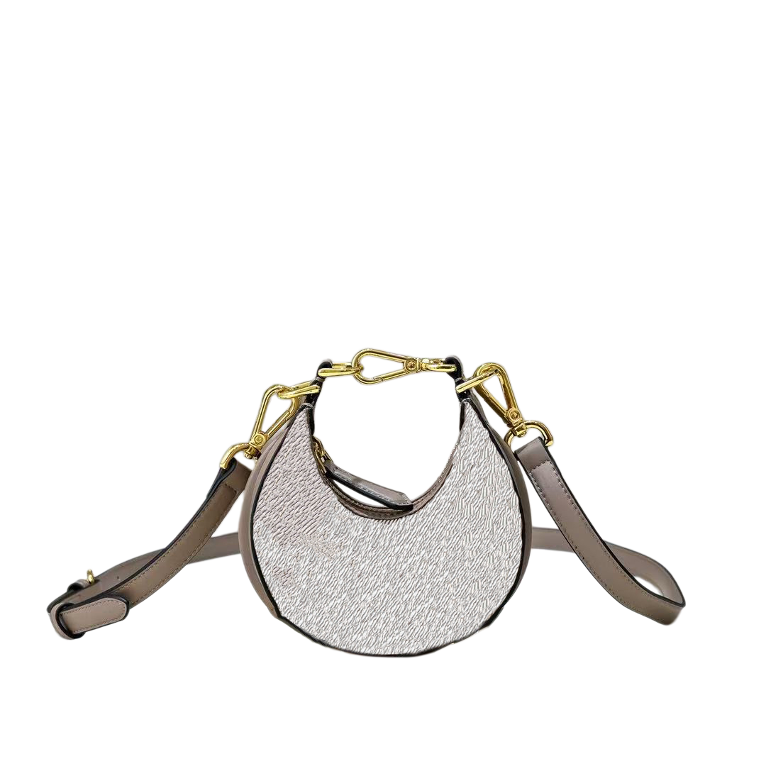 Top designer high-quality luxury crescent armpit chain bag classic cross-body bag casual leather decoration elegant handbag women's brand shoul