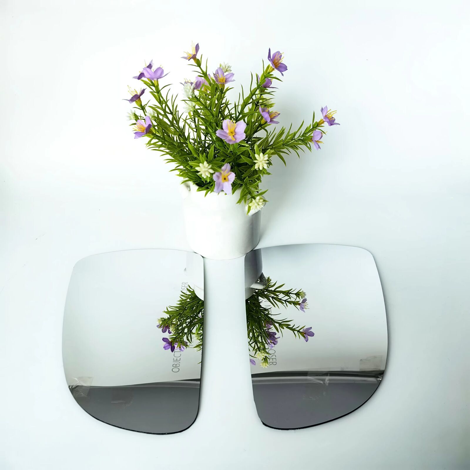 Custom Size and Shape of Chrome Convex Car Side Rearview Mirror Glass Curved R1200-image-1106173571