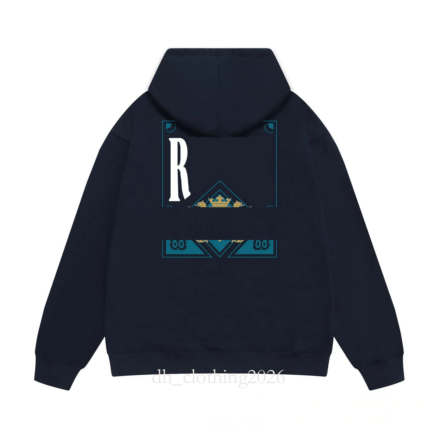 Rhud Hoodie Designer Mens RH Hoodies Hip Hop Quality Streetwear Fashion High Street Retro Luxury Hoodie Streetwear 771