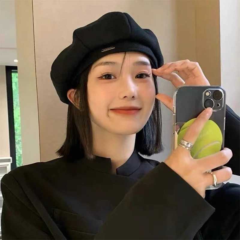 Color Pc Solid MAX-66 1 Women Berets Korean Fashion Retro Octagonal Hat Elegant Lady Artist Painter Cap Newsboy Beanie Bonnet L260515 M260804