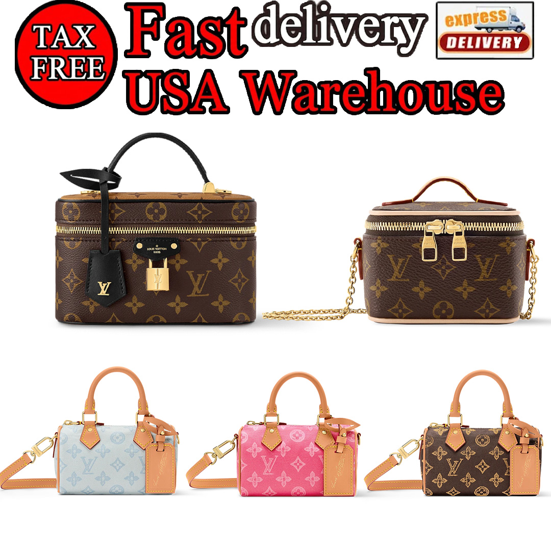 Counter Quality Vanity Triple A nano Classics wallet purse Cases Women Bag Designer Bag handbag Luxury Fashion Leather Handbag Women Makeup Bag-image-825495751