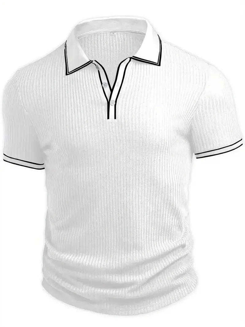 Luxury Designer Clothes Summer New Mens Short Sleeve Polo Shirt Casual Business Turn-Down Collar Solid Color Half Sleeve Top polos
