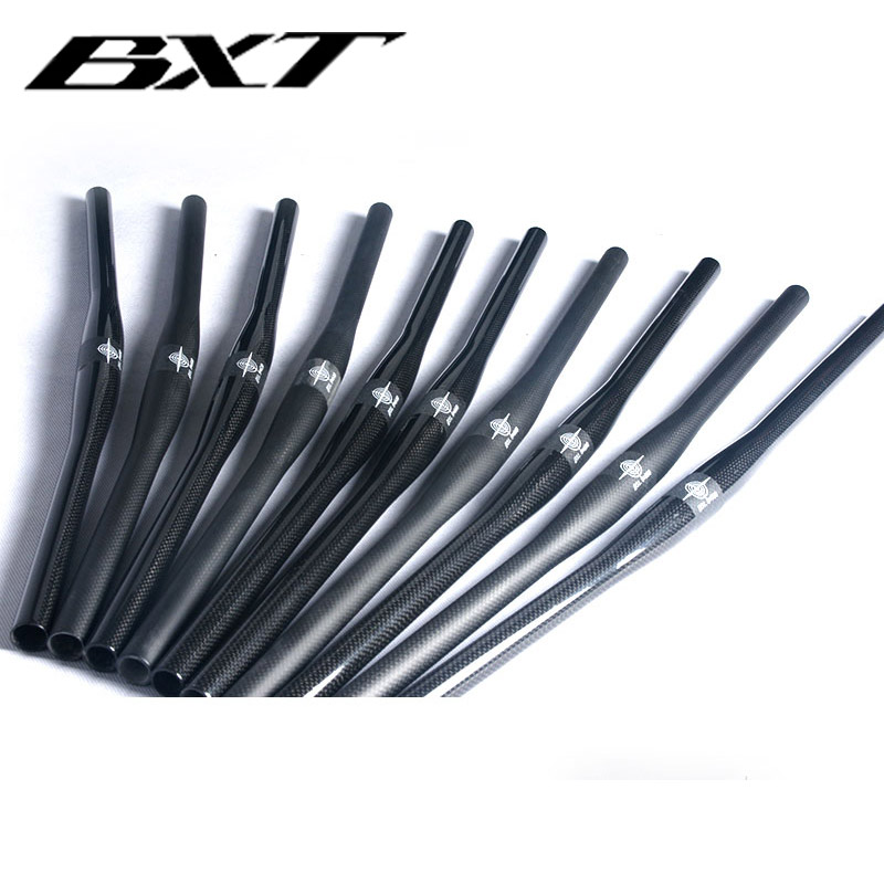 BXT Carbon Fiber Bicycle Handlebar, 3k Matte/3k Glossy for Mountain Bike MTB frame Parts 600mm - 720mm