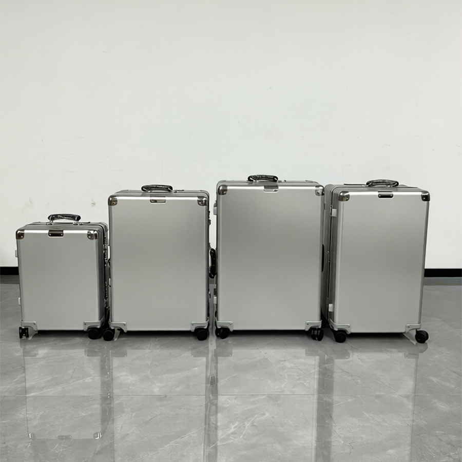 Aluminium Suitcase Designer Luggage with wheels Luxury Boxes Trolley Case Travel Bag Classic Suitcases Boarding Case Password Box-image-974235480