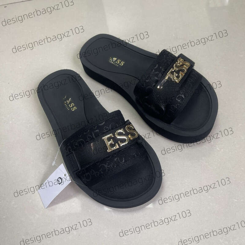 Guesssandals Designer Summer Platform Height-increasing Thick-soled Slippers Fashionable New Style For Outdoor Wear Beach Soft-soled Non-slip Vacati