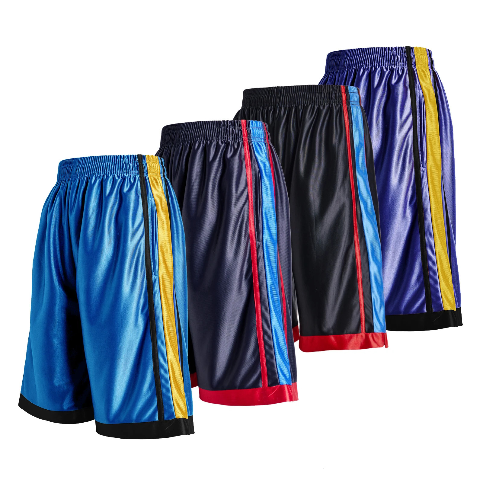 4-piece mens casual striped decorative basketball shorts summer basketball training running fitness quick drying shorts 260514