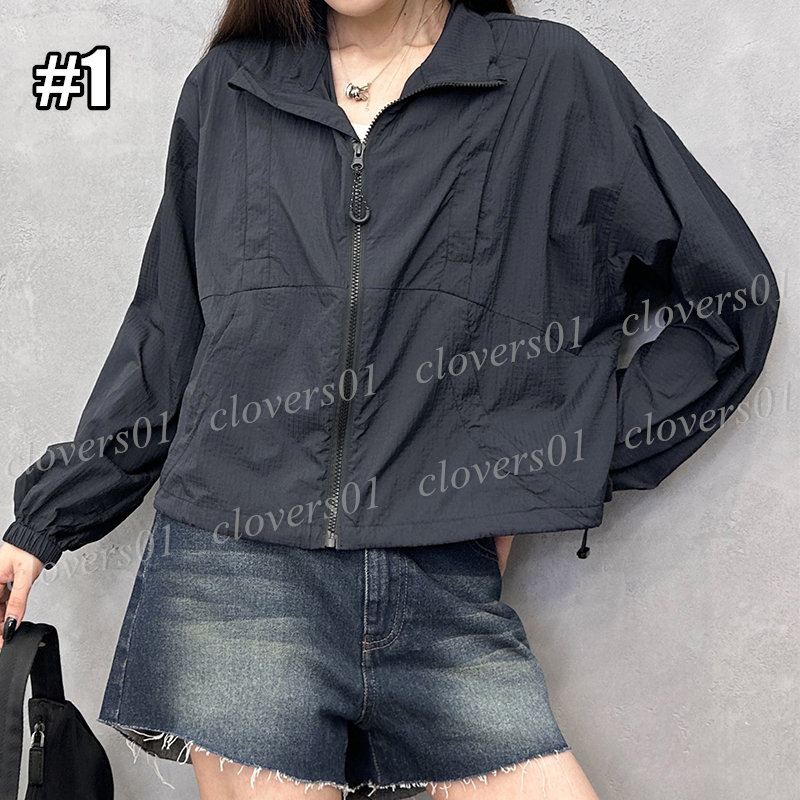 Fashion Lightweight Sunscreen Shirt Zipper Jacket Long Sleeved Jacket-image-957228162