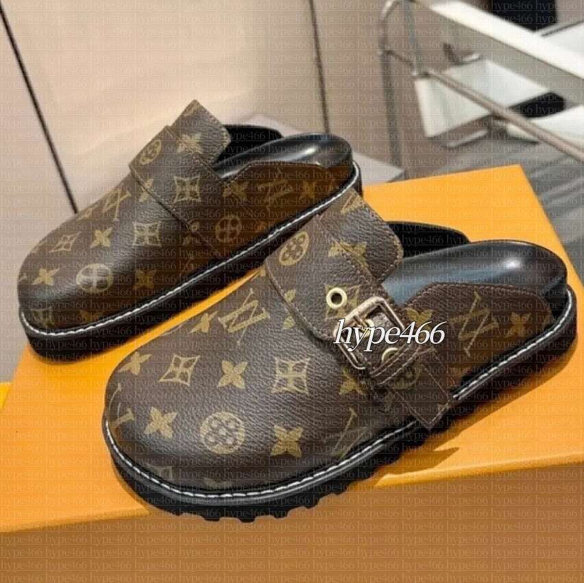 Cosy Comfort Clog Sandals scuffers Designer Women Men Flat Fur Leather Mules Platform Slippers shoes Winter Warm Plush Slides Size 35-45