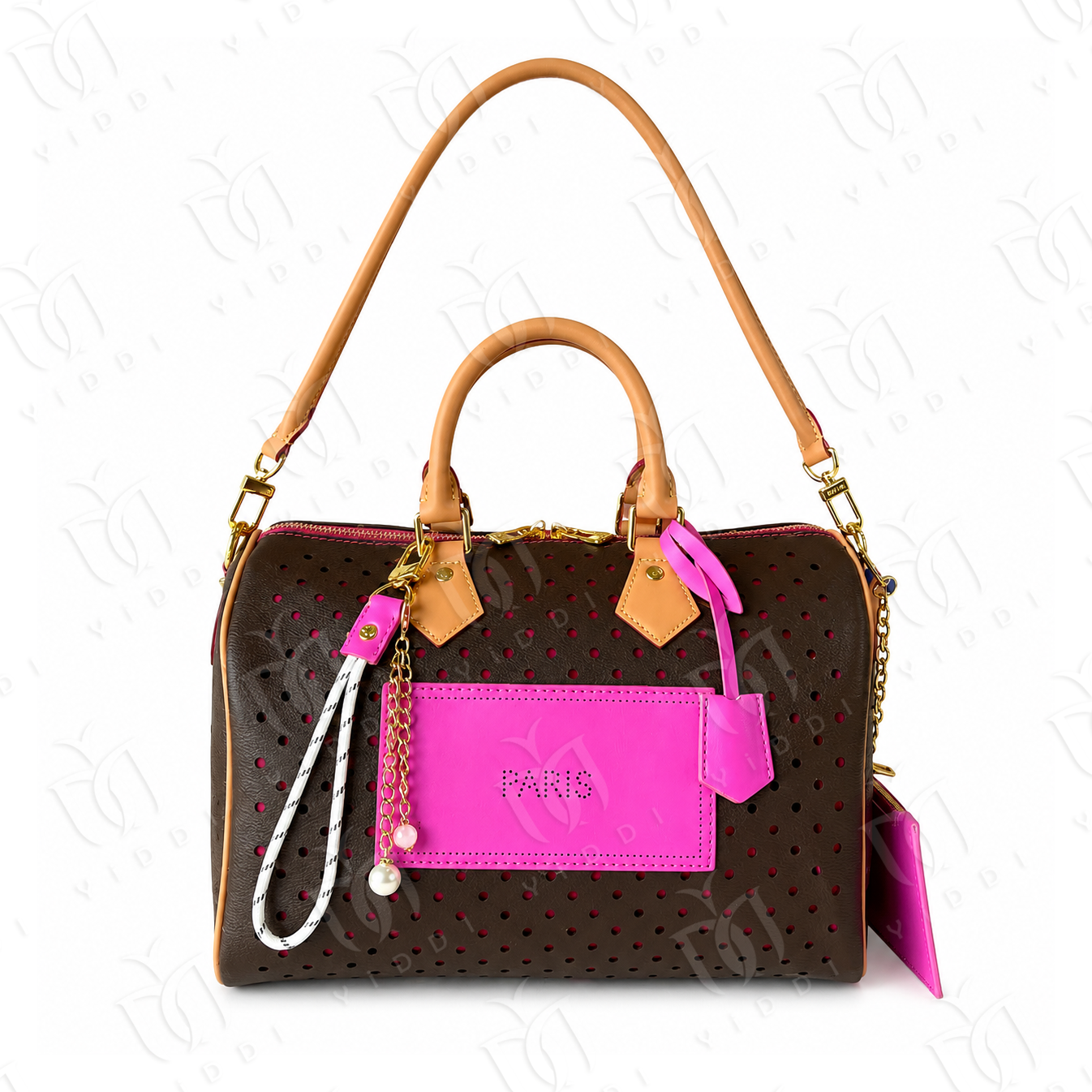 2026 New Perforated Speed 30 Designer bag Boston bag Women Trendy Pillow Handbag Crossbody bag Luxury Monogram bag Weekend bag Travel Tote bag for F
