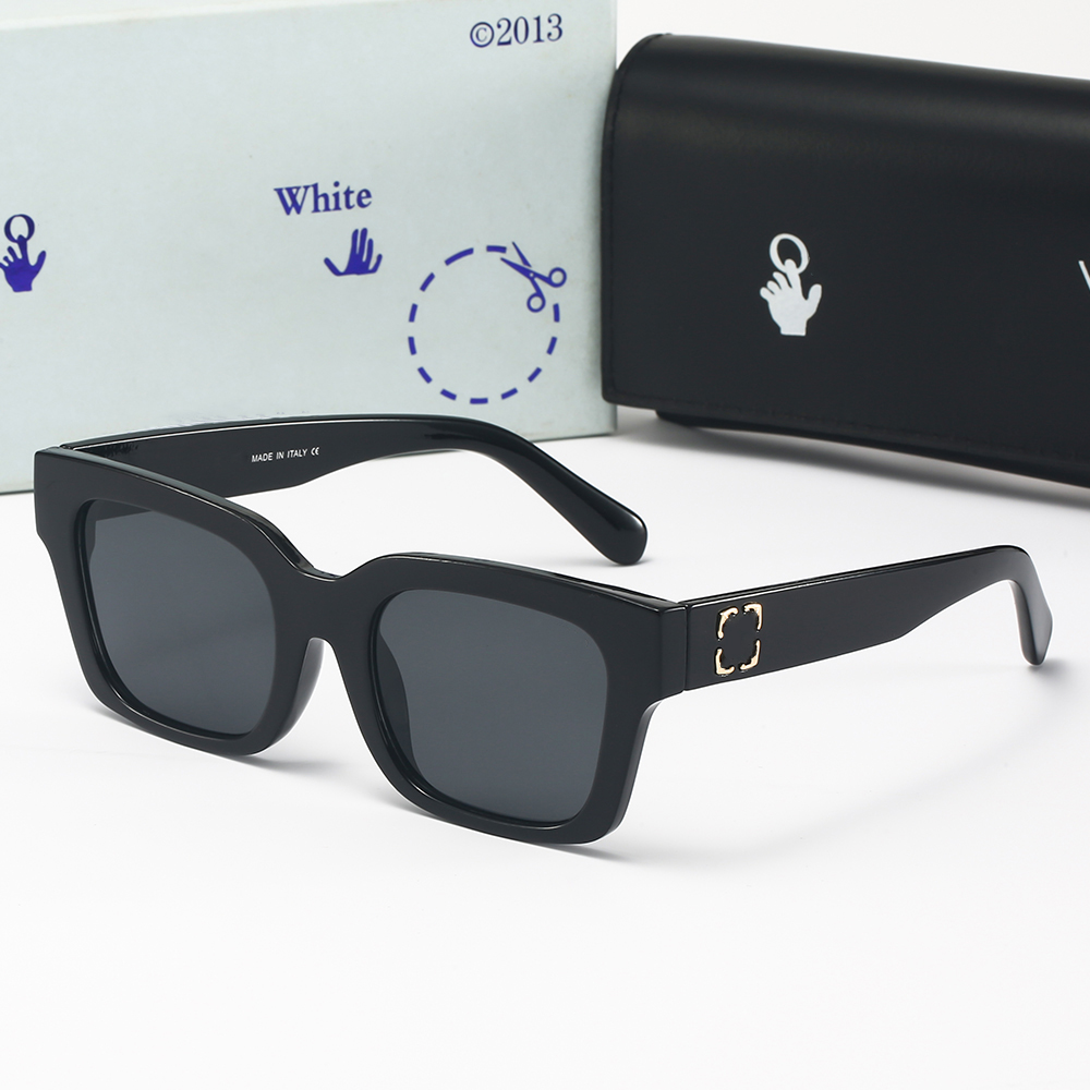 designer Mens Women Sunglasses Polarized Hot Cool Sunglasses Thick Men Plate Classic for Black Fashion 126 Designer White Frame Eyewear Man Sun Glas