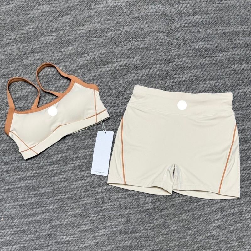 Woman Gym Sets sport Designer Bra Pants Vest Shorts Athletic Running Clothes Casual Sportswear Straight Top Sport Gym Girl 2Pcs Travel Tennis Set-image-1106390924