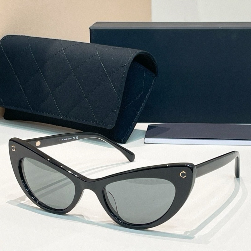 (go off picture not the description) New Luxury Designer Inspired Square Sunglasses Women's Oversized Shades with Hollow Out Temple for Summer