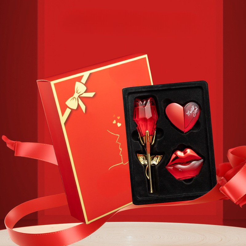 Perfume Designer Unisexe 3 pièces et 4 pièces coffret cadeau parfum en bois parfum longue durée