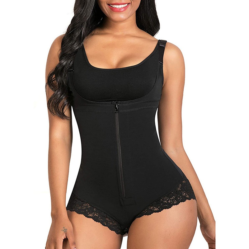 Plus Size Shapewear Bodysuit for Women - High Waist Tummy Control Butt Lifting Seamless Compression Body Shaper for Daily Wear Underwear Postpart-image-1106323708