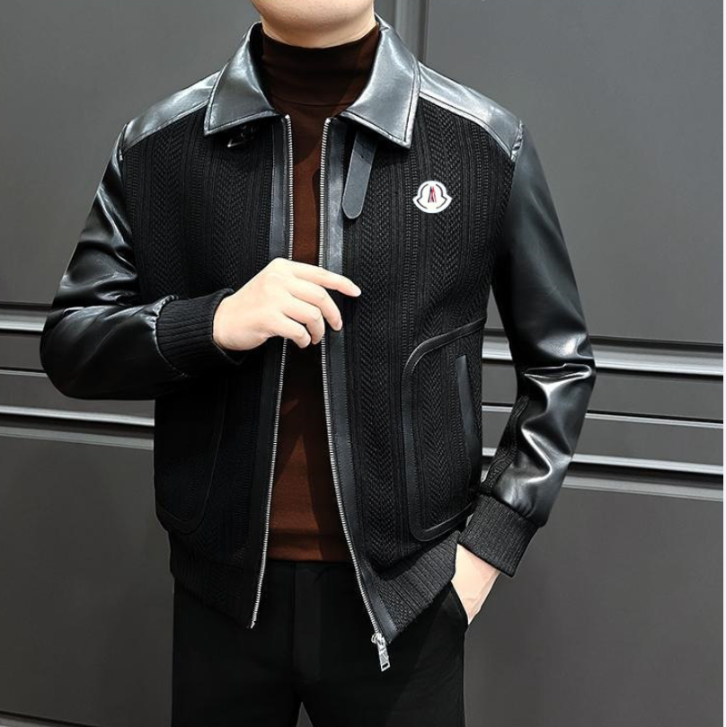 Classic Designer American Vintage Mens Zipper Cardigan Lined Transition Jacket Soft Warm Outdoor Coat Loose Fit Leather Sleeved Windbreakers Men Ret