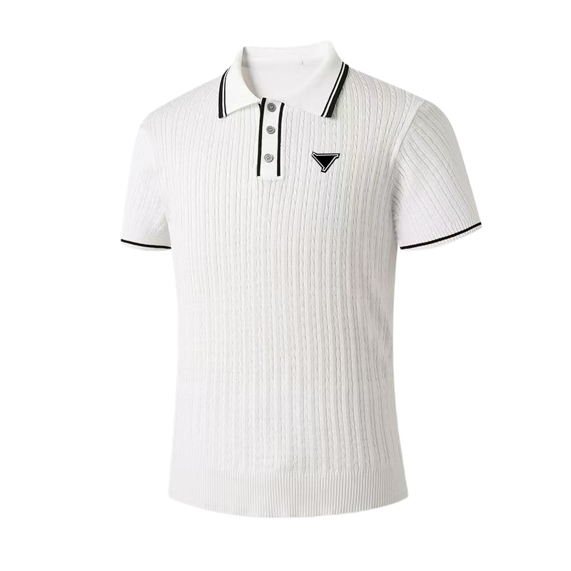 Mens Polo Shirt, Polo Shirt Men, Lightweight Breathable Knit Polo for Summer Daily Wear