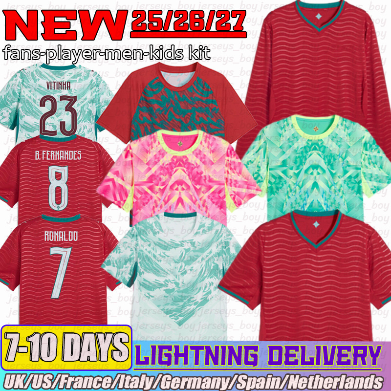 Portugal jersey 2026 world cup RONALDO Al Nassr Jersey B.FERNANDES BERMARDO Soccer Jerseys LEAO Ramos Dias Felix football shirt fans player versi-image-944611156