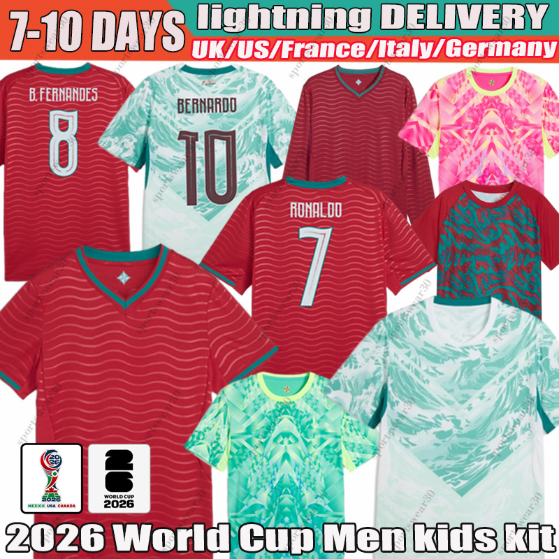 portugal world cup 2026 RONALDO Al Nassr Jersey B.FERNANDES BERMARDO Soccer Jerseys LEAO Ramos Dias Felix football shirt fans player version Men-image-937627307