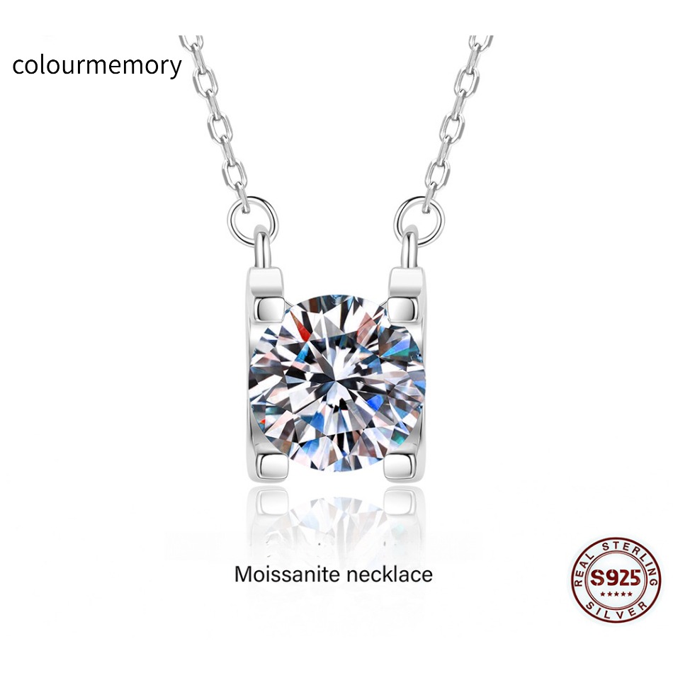 S925 Sterling Silver D Color VVS1 Moissanite Bull Head Pendant Necklace, 0.5-2CT Solitaire, With GRA Certificate-image-1106364125