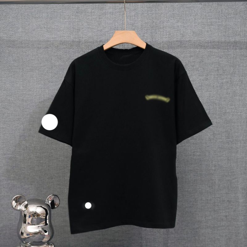 Hot Sale Fashion Luxury Comfortable Pattern Round Neck T-shirt Designer Black White Tee Shirt Casual Loose Breathable Short Good Quality Tshirt S