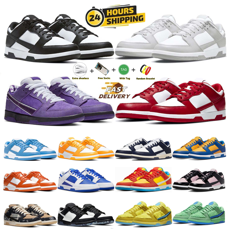 Designer Shoes Men Women Running Shoes Sports Shoes Panda White Triple Black Medium Olive Grey Fog Syracuse GAI Fashionable casual shoes training-image-936691391