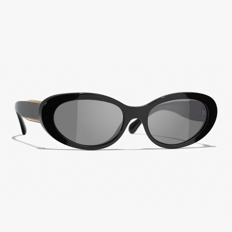 Oval Sunglasses For Womens Designer Luxury Sunglasses CH5515 Classic Vintage Mens Fashion Sun Glasses UV400 Temple Metal
