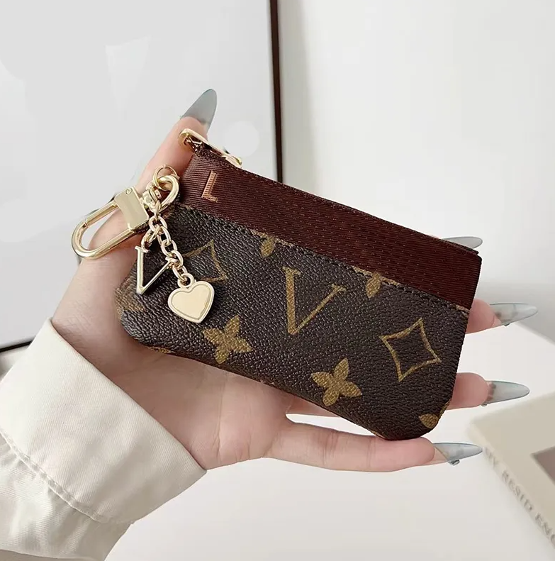keychain wallet Keychain For Women Charm designer Keyring Mens Key Chain Leather Wallet Luxury Mini Purse Bag Pendant Keychains 02
