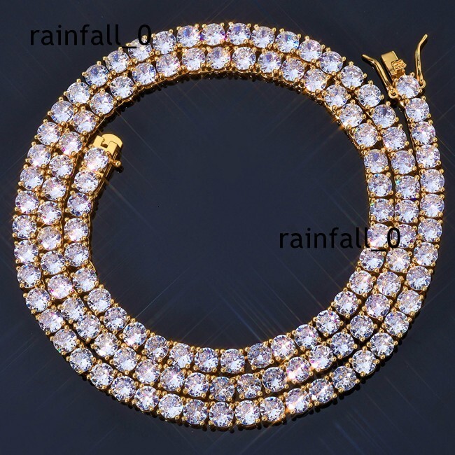 Premium Custom Moissanite Tennis Chain 925 Silver Iced Out Hip Hop Necklace VVS Pass Diamond Tester