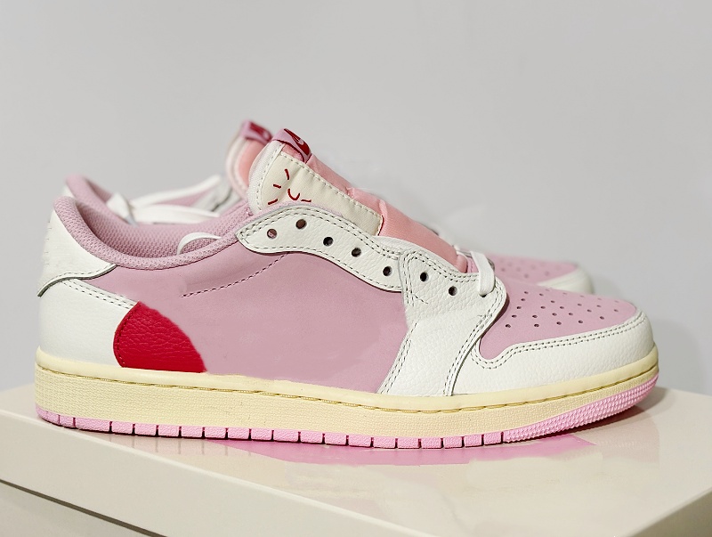 2026 Reverse Mocha Low TS Tropical Shy Pink Cactus Jack Suede 3M Basketball Shoes Men 1s High SP Fragments Jack Dark Mochas Sports Sneakers Men Size