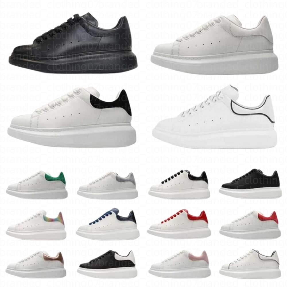 Designer shoes alexandmq Oversized Sneakers Men Women Leather Shoes White Black Red Pink Glitter Thick Sole Platform Top Quality Premium Fashion Cha