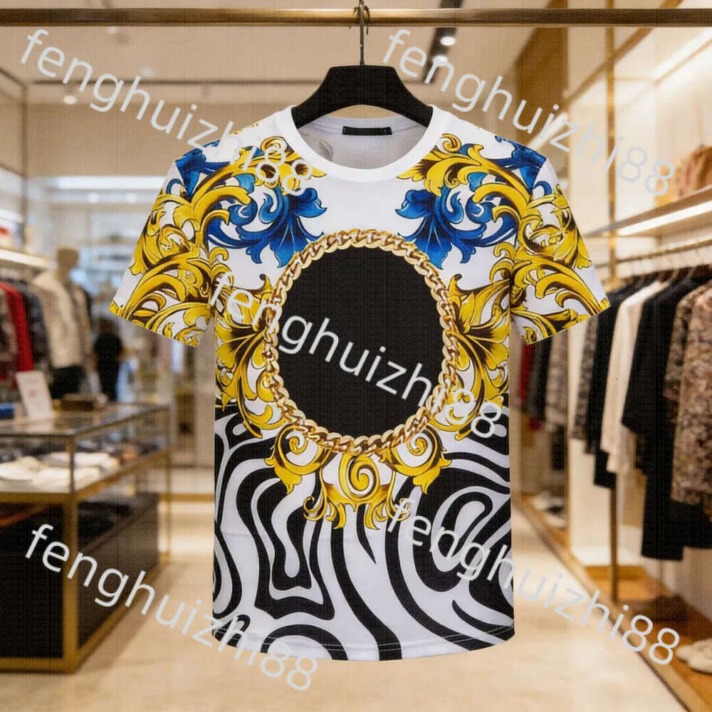 Designer T Shirt Men's & Women's Luxury Baroque Print T-Shirts Rainbow Colorful Medusa Graphic Tees Short Sleeve Casual Tops 8Fb