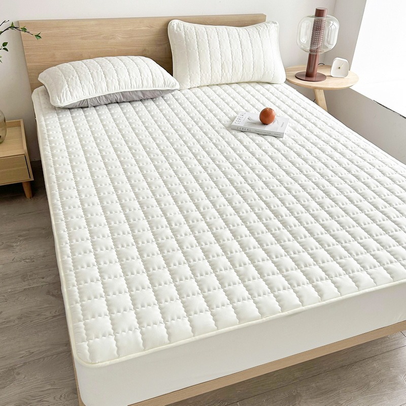 27LWA Elegant Silken Feel Mattress Covers Enhancing Bedroom Aesthetics-image-1106495581