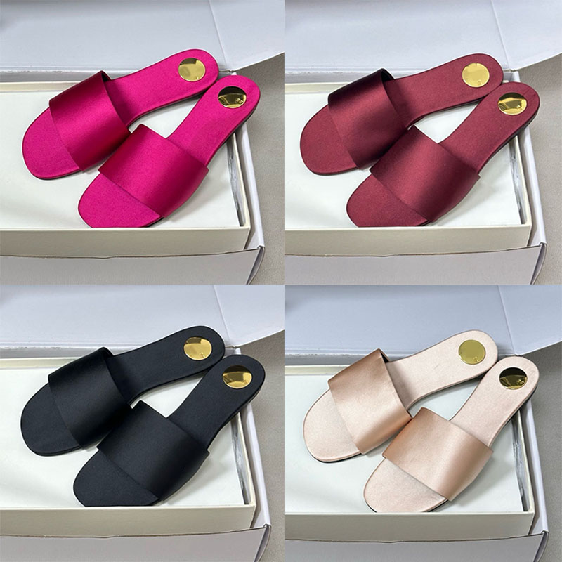 Femmes élégantes diapositives plates en satin minimaliste une bande pantoufles à bout ouvert sandales chic à enfiler adaptées aux voyages de fête