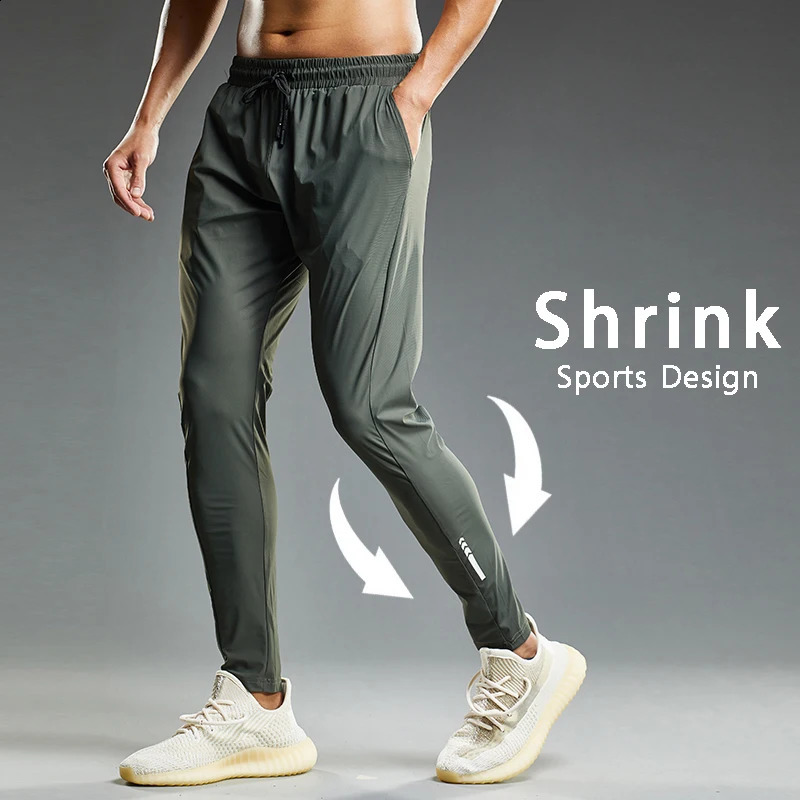 Summer Thin Mens Running Sports Pants Gym Fitness Training Trousers Bicycle Jogging Sweatpants 260516BJ