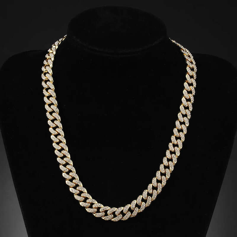 Men's Custom Hip Hop Pendant Necklace,VVS Moissanite, 14K Rose Gold Plated Cuban Link Chain, Sterling Silver