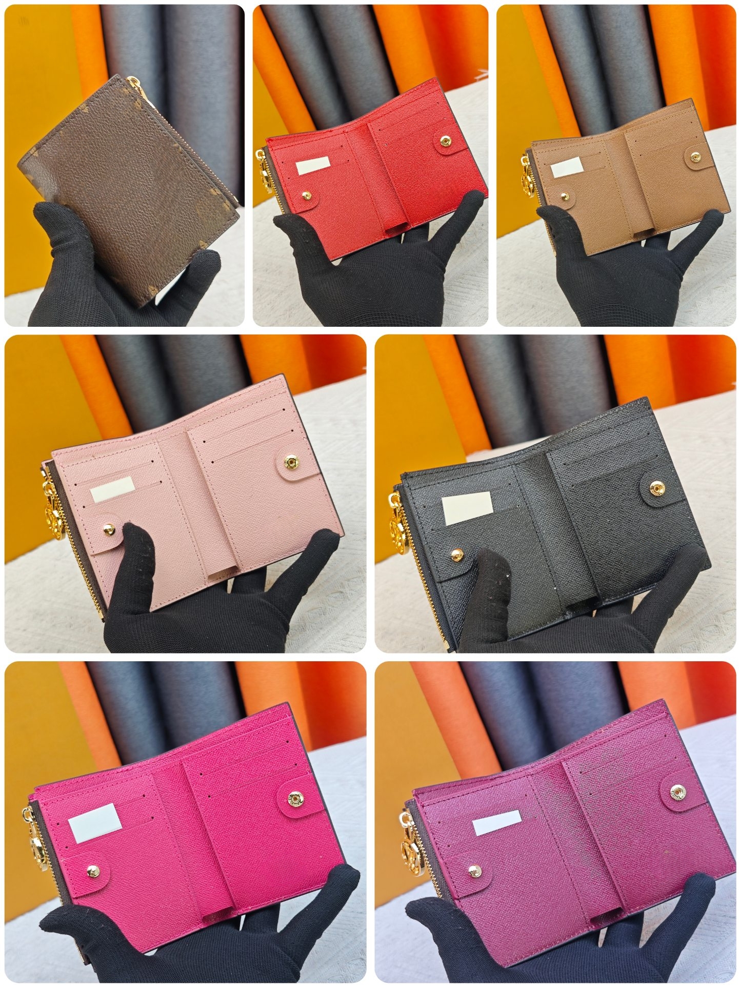 Charms Pocket Wallet Lisa Wallet Designer MPortefeuille Lisa Wallet Card Holder Luxury Designer Wallet CardHolder Fashion Women Coin Purse Men Walle