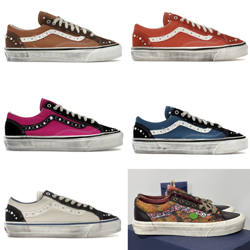 LX Old 36 Vintage Cocoa Brown Shoes Men Women Casual Shoes Designer Sneakers Trainers Pearlized Pack Black Running Outdoor Sports Sneaker Casual Sch
