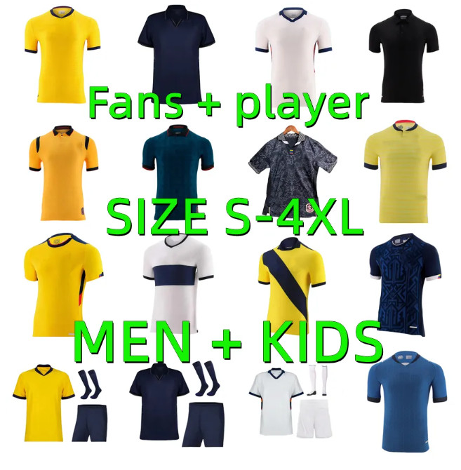 XXXL 4XL 2026 Coupe du Monde Équateur maillots football 22 23 24 25 26 27 PACHO HINCAPIE CAICEDO ORDONEZ PLATA VITE PAEZ CAMPANA homme enfant kit