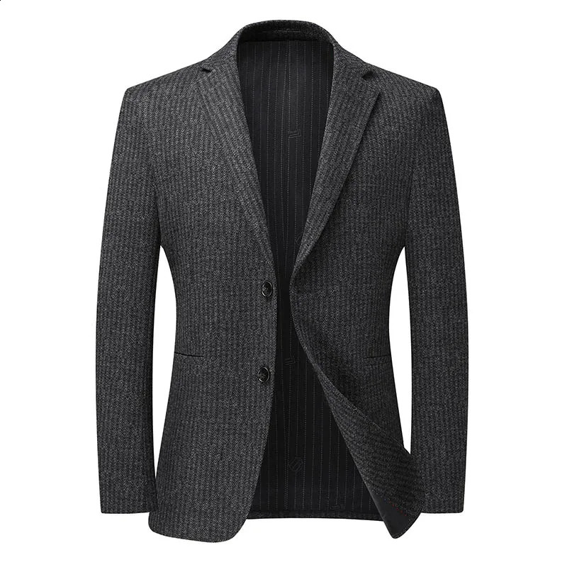 Style Blazer Mens Fashion Korean Version Business Wedding Gentleman Wool Versatile Host Slimming Casual Banquet 260515BANJIA